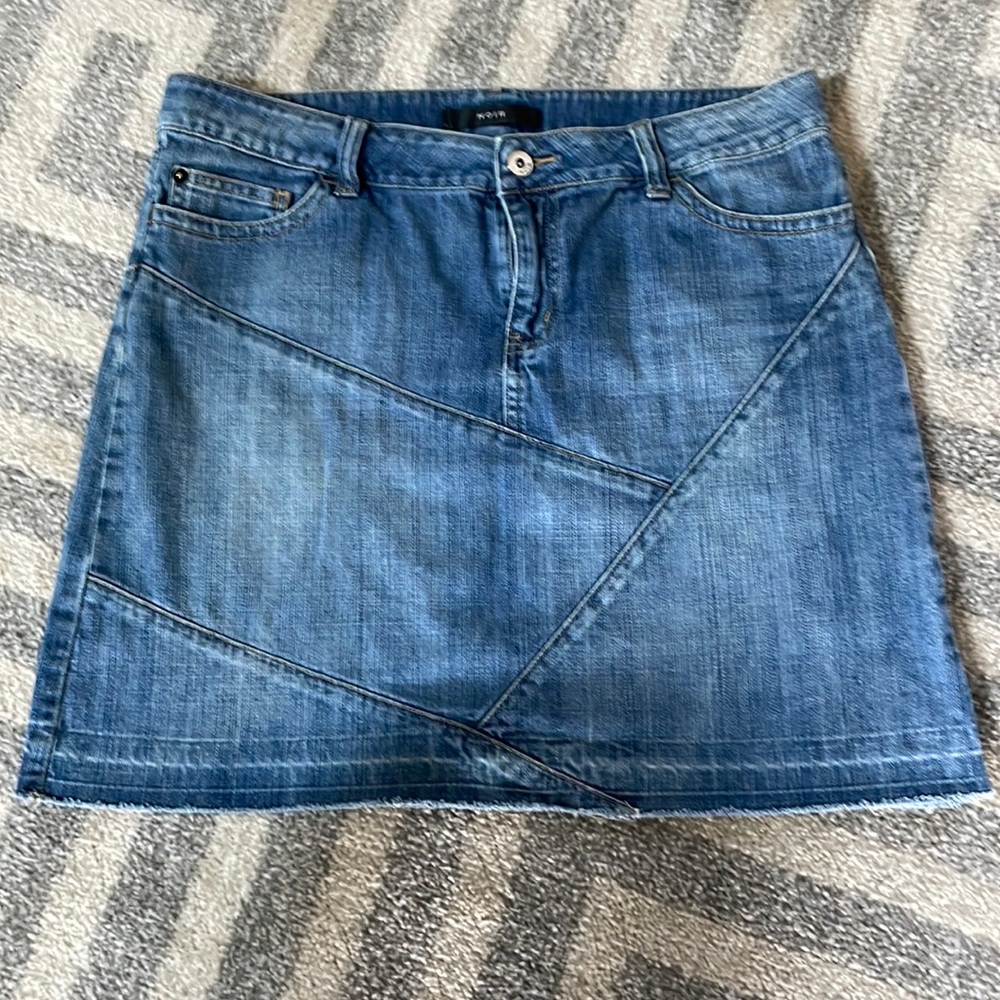 NOIR Jean skirt